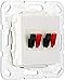 Price comparison product image Gira 569303 Speaker Connection 2-Way Insert, Pure White