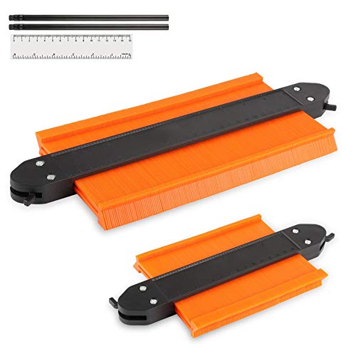 Contour Gauge with Lock, 10Γ’β¬Β & 6Γ’β¬Β Wide Contour Gauge Profile Tool, Locking Contour Gauge Precisely Copy Irregular Shape for Pipes, Corners, Woodworking Templates, Tiles, Laminate and DIY Contour Gauge with Lock, 10Γ’β¬Β & 6Γ’β¬Β Wide Contour Gauge Profile Tool, Locking Contour Gauge Precisely Copy Irregular Shape for Pipes, Corners, Woodworking Templates, Tiles, Laminate and DIY