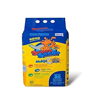 TAPETE HIGIÊNICO PARA CÃES SUPER SECÃO MAX -30 UNIDADES