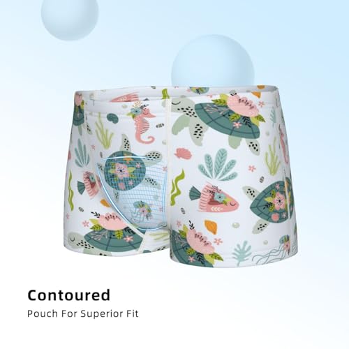 Boys' Cotton Boxer Brief Soft Underwear-Sea Animal4