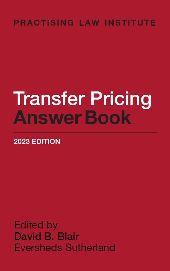 Transfer Pricing Answer Book (2023 Edition) Kindle edition by Blair