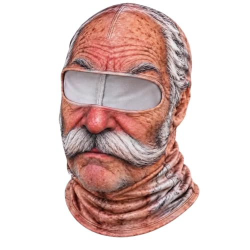 Old Man Ski Mask Funny Realistic 3D Printed Winter Full Face Balaclava - image 1