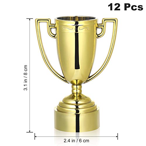 Copos de troféus NUOBESTY Golden Award – Copos de troféus de plástico para recompensas infantis, prê