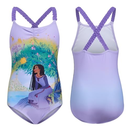 Disney Wish Girls UPF 50+ One Piece Bathing Suit Toddler to Big Kid3