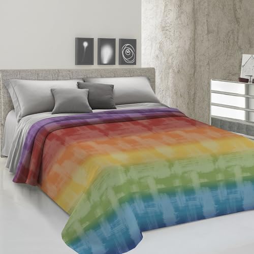 PENSIERI DELICATI Copriletto Matrimoniale 260 x 280 cm, Telo Singolo