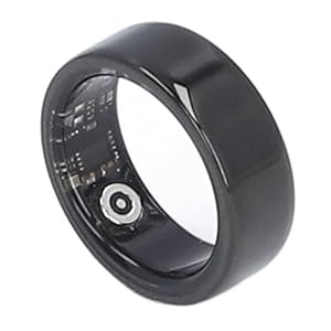 Fitness Tracker Smart Ring Ceramic Step Counting Sleep Monitor Wearable Smart Ring Rechargeable for Exercise