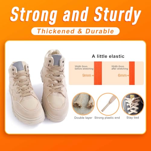 Image of VSUDO Flat Sneaker Shoe Lace, Flat Shoe String for Sneaker, Athletic Shoelace