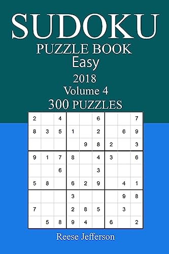 300 Easy Sudoku Puzzle Book - 2018