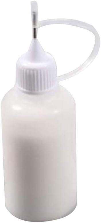 Jiangxinshenghuo 30ml Empty Glue Bottle with Needle Precision Tip Applicator Bottle for Paper Quilling DIY Craft
