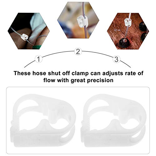 UKCOCO 24 Unidades Clipe à Prova D'água Braçadeiras De Tubos De Tubo De Plástico Braçadeiras De Tub