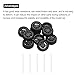 MECCANIXITY 10pcs Toy Car Tires 32mm OD, 10.5mm Thick, RC Model Car Wheels with 2mm OD x 100mm Long Shaft Round Rod Axles for DIY RC Car Truck Boat Helicopter Model, Silver Grey