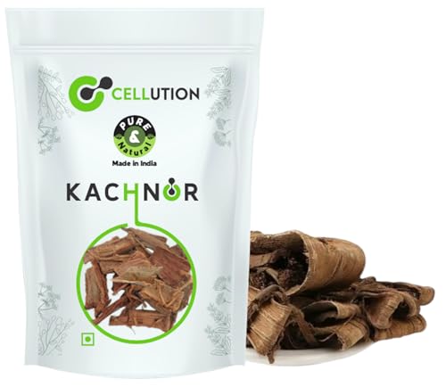 Image of CELLUTION Kachnar ki Chaal - 250gm Kanchan /Kovidar /Mountain Ebony /Bauhinia Variegata /Orchid Tree Bark /Kachnaar Chaal /Kanchnar Chhal (250 Grams)