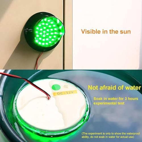 Mini LED Traffic Light - Red Yellow Green Signal for Road, Toll Station, Residential Gate - Wall-Mounted Teaching Lamp (200mm, 220V) - Durable & Bright