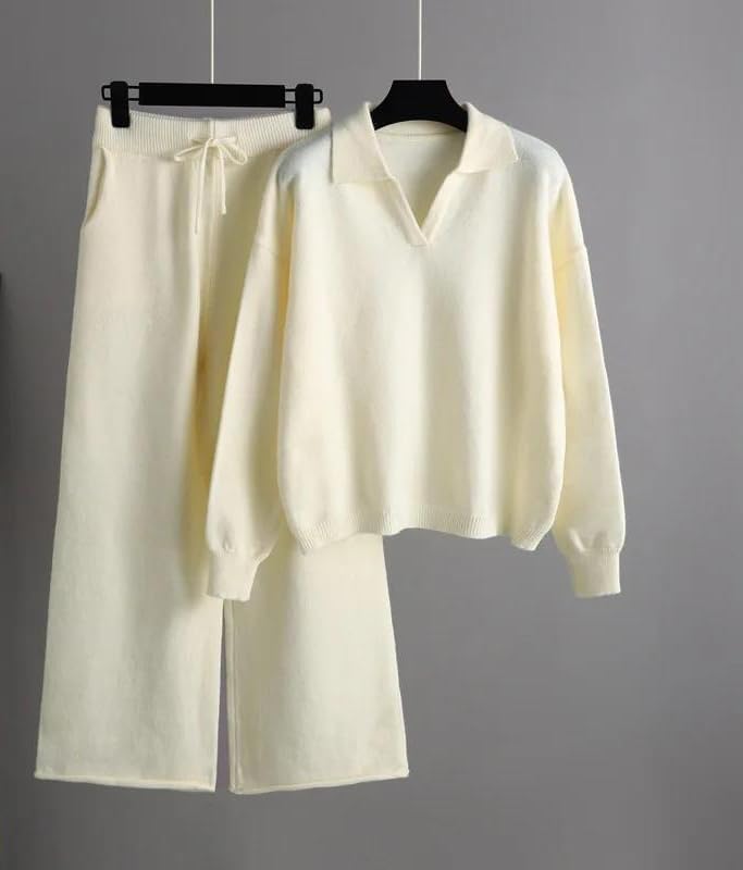 スーツに合うセーターの選び方。ビジネスでの着用マナーやおしゃれな着こなしをご紹介 | コラム【AOKI公式通販】 レディース 冬用 暖かいセーター ラペル付き ニット トラックスーツセット 厚手セーターと伸縮性のあるズボン 2ピース ニットスーツ