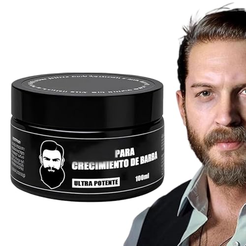 Crema para Barba - Suavizante Natural Para Cabello Facial Masculino | Bálsamo Acondicionador Hidratante 100ml Para Crecimiento Estilizado Piel Facial