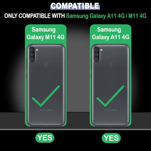 Image of Black & White Patterns Design Premium 2D Printed Metal Back Case Cover for Samsung Galaxy A11 4G / M11 4G