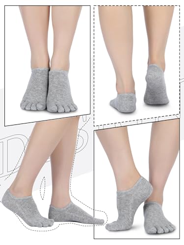 Image of Bencailor Women Toe Socks Cotton No Show Sock
