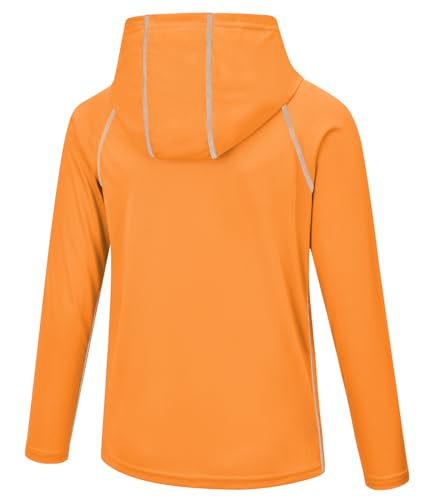 Image of Boys Grils Long Sleeve Sun Shirts UPF50+ Hoodie Thumbhole Rash Guard Quick Dry Atheltic Hiking Workout Water Playing