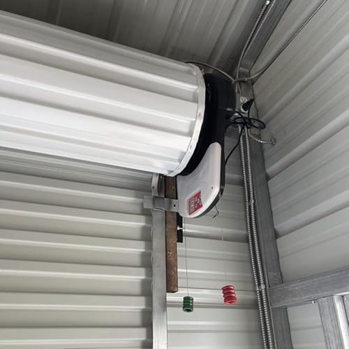 Automatic Garage Door Opener with Remote Control, Mute Operation, LED Light, 800N Lift Force for Home Security