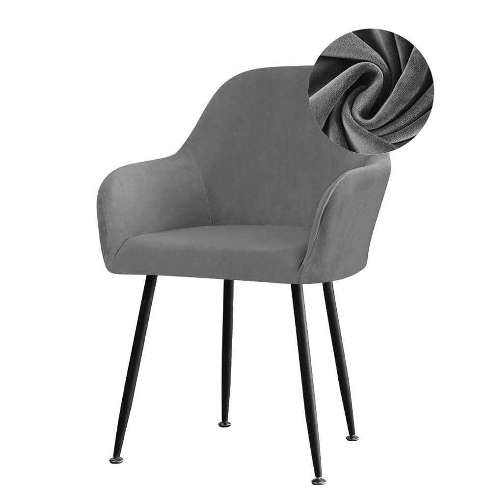 Coprisedie Elasticizzati In Velluto - Universali Per Sedie Con Braccioli, Lavabili - Foto 7