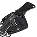 MTech USA MT-674 Fixed Blade Knife, Black Hook Blade, Black G10 Handle, 4-Inch Overall