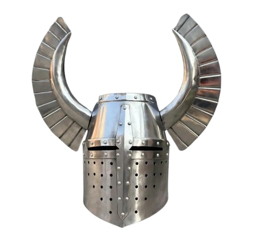 Casque médiéval templier teutonique à ailes | Casque médiéval en acier pour jeu de rôle