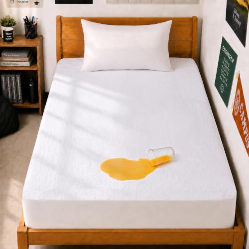 Utopia Bedding ipoallergenico 100% impermeabile coprimaterasso, Poliestere e misto poliestere, White, Twin XL