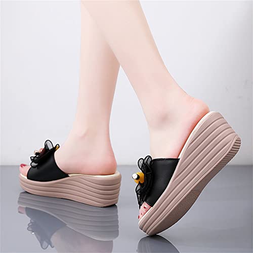 GEXECEUSS Women Arch Support Wedge Sandals - Open Toe Platform Sandals Non Slip for Walking - Slip on Summer Shoes4
