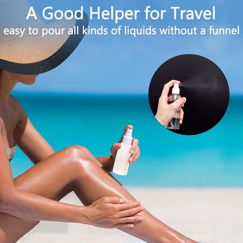 Roosea 10 Pezzi Bottiglie da Viaggio 100 ml