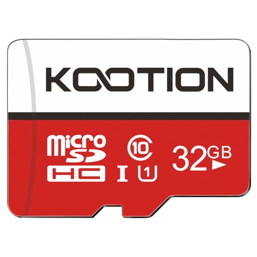 Image of KOOTION 32GB Memory Card Micro SDHC for Action Cameras, Drones, Smartphones and Tablets, 32GB Micro SD Card SDHC UHS-I, U1, C10