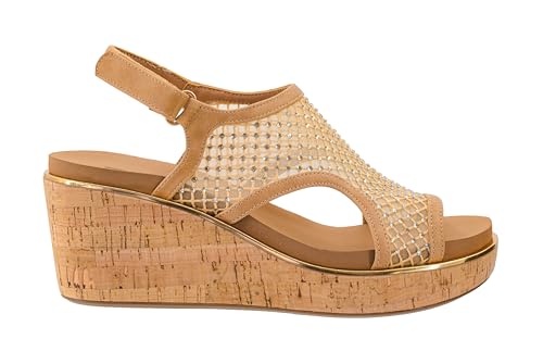 Image of Corkys Footwear Womens Carley Wedges, Featuring Corkys EVA Foam Cushioned Insoles, A 2.5 Inch Heel, Lightweight For All Day Wear, And Hook And Loop Closure