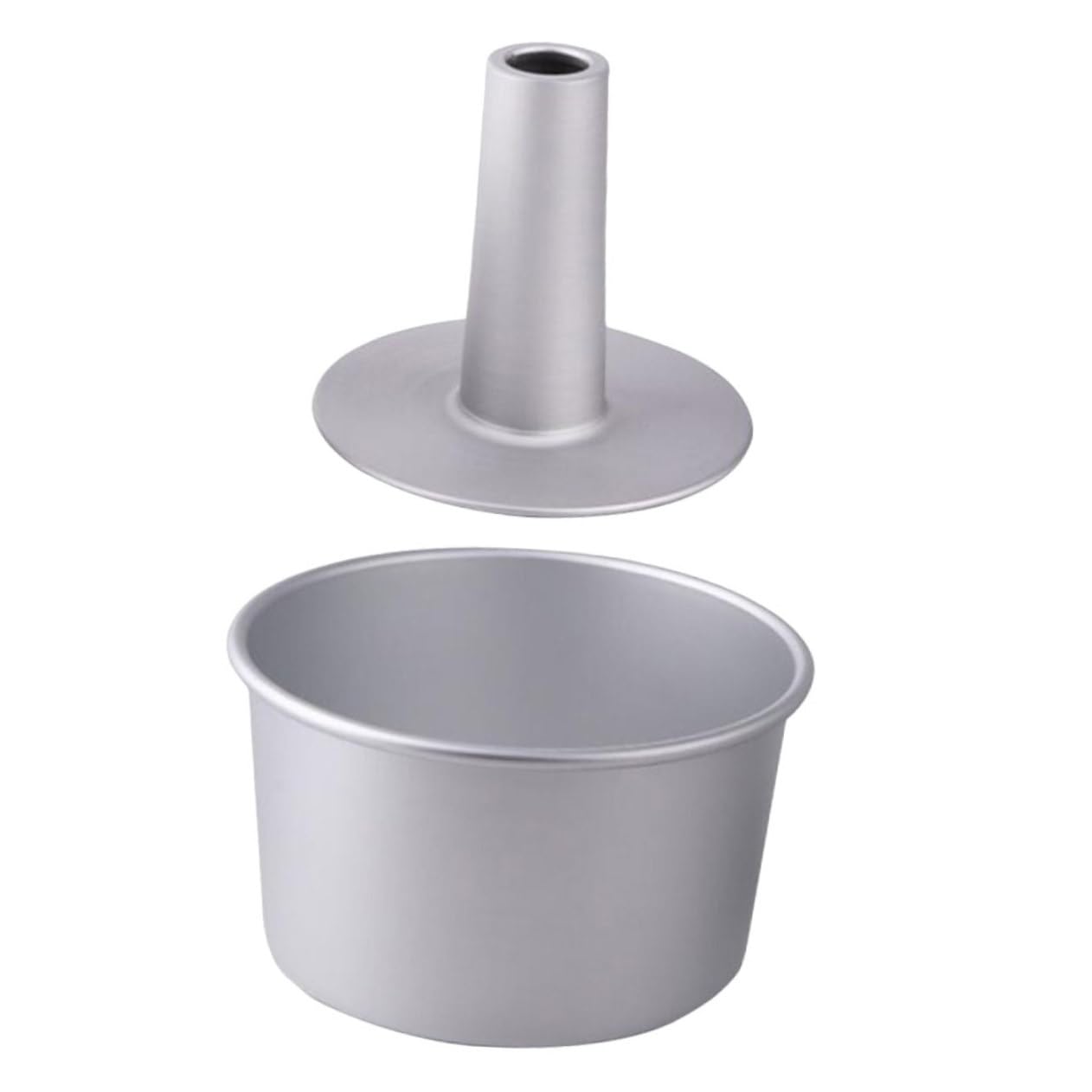 TOPBATHY 2 Ensembles moule à gâteau vivant géant Rouge boîtes de conserve cuit air moule muffins moule entremet moule a gateau moule de cuisson pour gâteau évidé alliage d'aluminium Silver