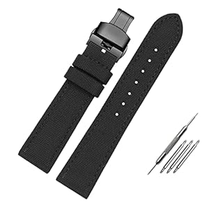 ZHANGUO Canvas lederen bodem horlogeband vervanging compatibel met tissot compatibel met seiko nylon riem compatibel met Timex Bekijk accessoires 18 mm 20 mm 21 mm 23 mm