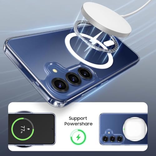 Image of Back Case Cover for Samsung Galaxy S25 5G | Mag-Safe Compatible | Transparent Mobile Phone Case Cover for Samsung Galaxy S 25 5G / Samsung S 25 5G | TPU Transparent Back Cover Case