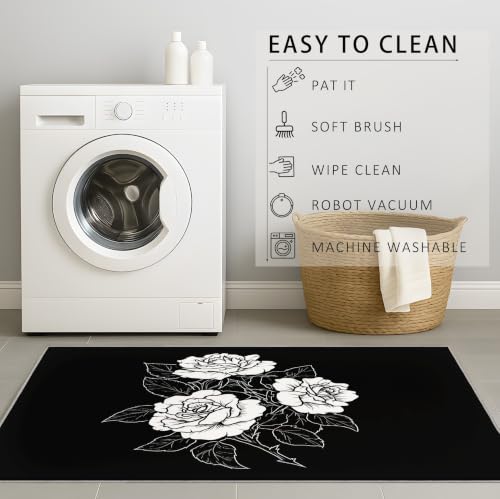 Tapis minimaliste 50 x 80 cm anti-glisse et facile à laver - 7