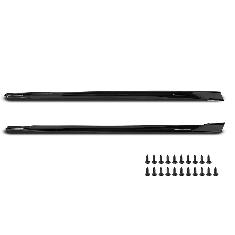 ALLGOOD Side Skirts Extension Panel Compatible with BMW G06 X6 M Sport Bumper 2020 2021 2022 2023 2024 2025, Fit F96 X6 Glossy Black 2Pcs
