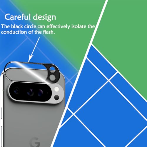 BIGFACE for Pixel 9 Pro XL Tempered Glass Screen Protector + Camera Lens Protector [2 + 2 Pack]Ultrasonic [Fingerprint Unlock][Anti-Scratch][Case Friendly] Clear HD Protective Film for Pixel 9 Pro XL by BIGFACE - Used condition - Image 4
