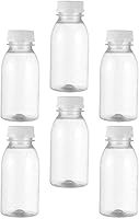 Vista 1 de Angoily 6pcs botellas de plástico pequeñas botellas de leche vacías reutilizables para almacenamiento de jugo
