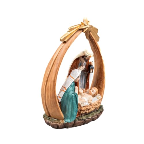 Magizi by Tuut, Decoração de Natal, Presépio Sagrada Família, Poliresina, 22cm