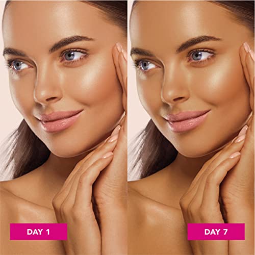 Jergens Natural Glow Self Tanner Face Moisturizer, SPF 20 Facial Sunscreen & Natural Glow Self Tanner Lotion, Daily Sunless Fake Tanning, Medium to Deep Skin Tone 2 oz