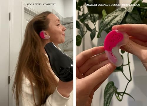 CONTOURE Style'nShield Silicone Ear Protectors for Hair Dryer Heat, Curling Iron, Flat Ironing, Hot Comb Heat Styling Burns and Hair Dye Stains / 1 Pair - Thumbnail 4