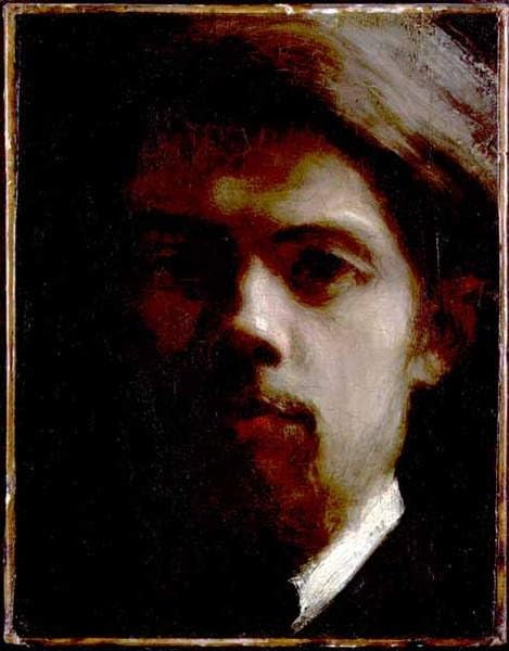 Autoportrait par Ignace Henri Jean Fantin Latour poster toile 58 x 90 cm
