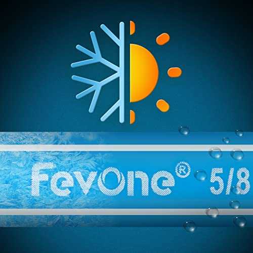 Fevone Garden Hose 100 Ft Heavy Duty Water Hose 5/8 Garden Hose 100 Feet Lightweight Hose, Lawn & Garden Watering Equipment, 3/4 Solid Fittings, Drinking Water Safe #TOP3