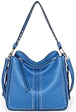 Montana West Purses And Handbags for Women Shoulder Tote Bag Leather Large Crossbody Bags Blue
