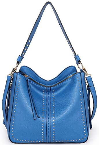 Montana West Purses And Handbags For Women Shoulder Tote Bag Leather Large Crossbody Bags Blue Mbb-Mwc-1001S-Blue #TOP5