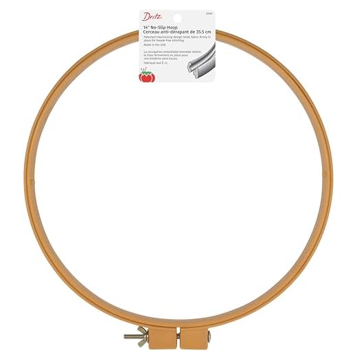 Dritz 3203 Plastic No-Slip Quilting Hoop, 14-Inch