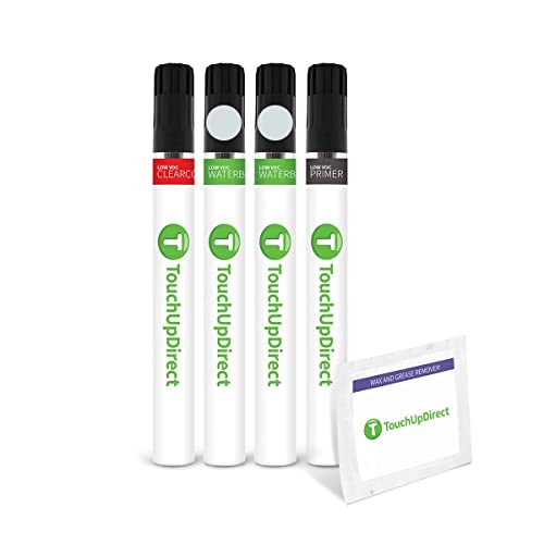 TouchUpDirect 089 Wind Chill Pearl Compatible with Toyota Exact Match Touch Up Paint Brush - Preferred Kit