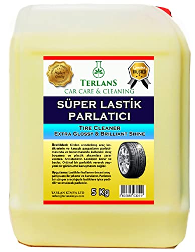 Lastik Parlatıcı Jel 5 Kg + Uygulama Süngeri Tire Cleaning Gel Extra Glossy
