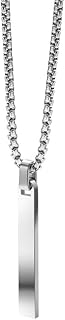 Geoffrey Beene Simple Customizable 3D Vertical Bar Pendant Necklace