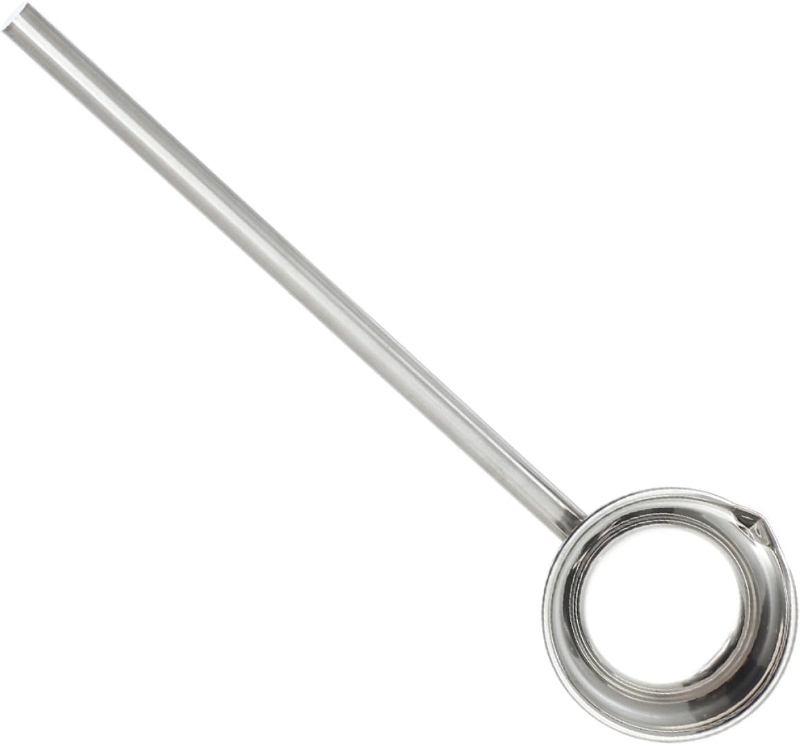 Stainless Steel Garden Ladle with Pour Spout, Long Handle 45cm Large-capacity Water Dipper Spoon for Kitchen and Outdoor Use